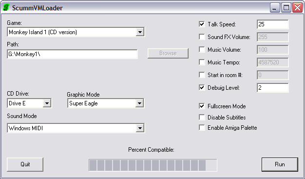 ScummVM Loader Screenshot
